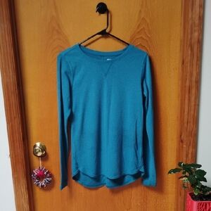 Teal Long Sleeve Top Thermal